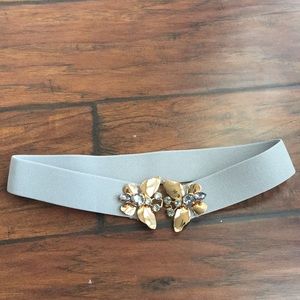 BCBGMAXAZRIA Grey and gold belt Size XS